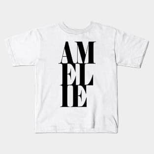 Amelie Girls Name Bold Font Kids T-Shirt